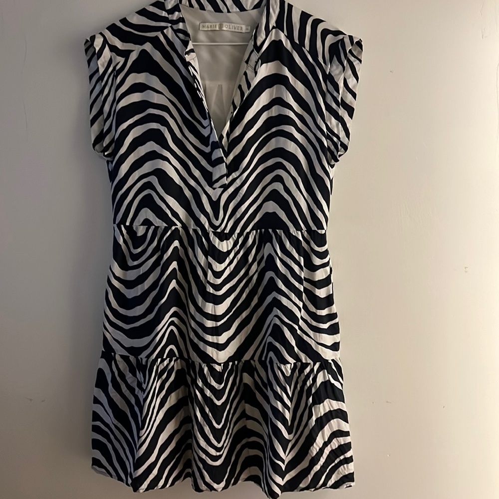 Marie Oliver abstract wave dress